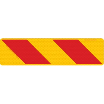 ZEBRA Right Hand Rear 600 x 150mm Class 1 Reflective Sign - Aluminium Plate